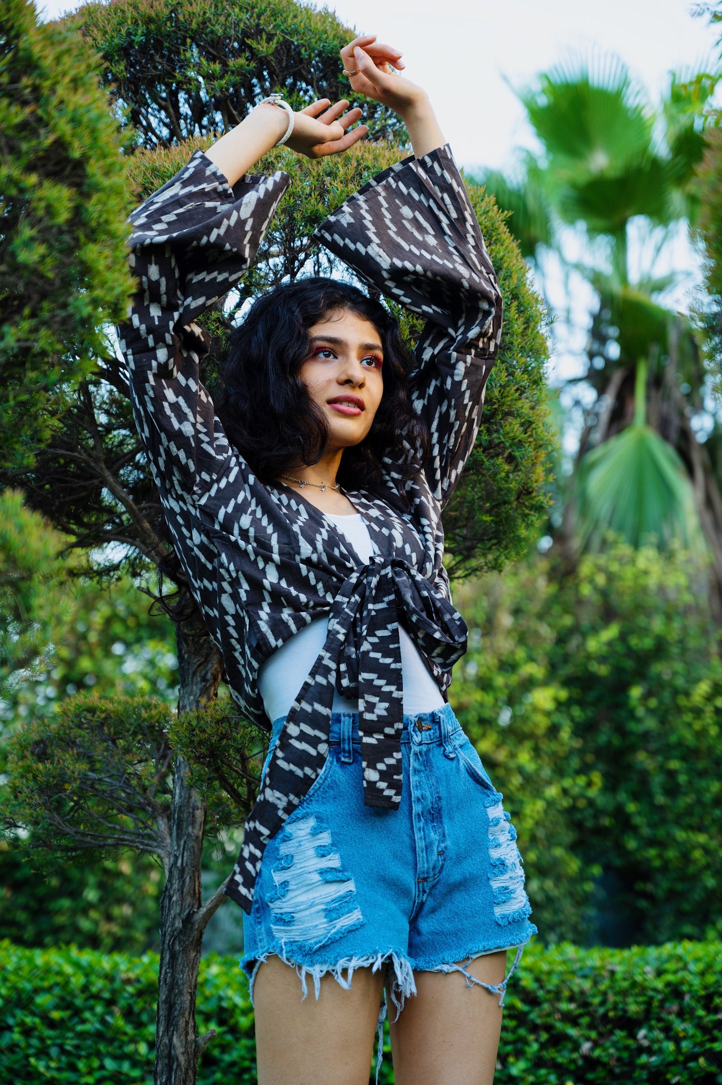 Darkwood Wrap Top