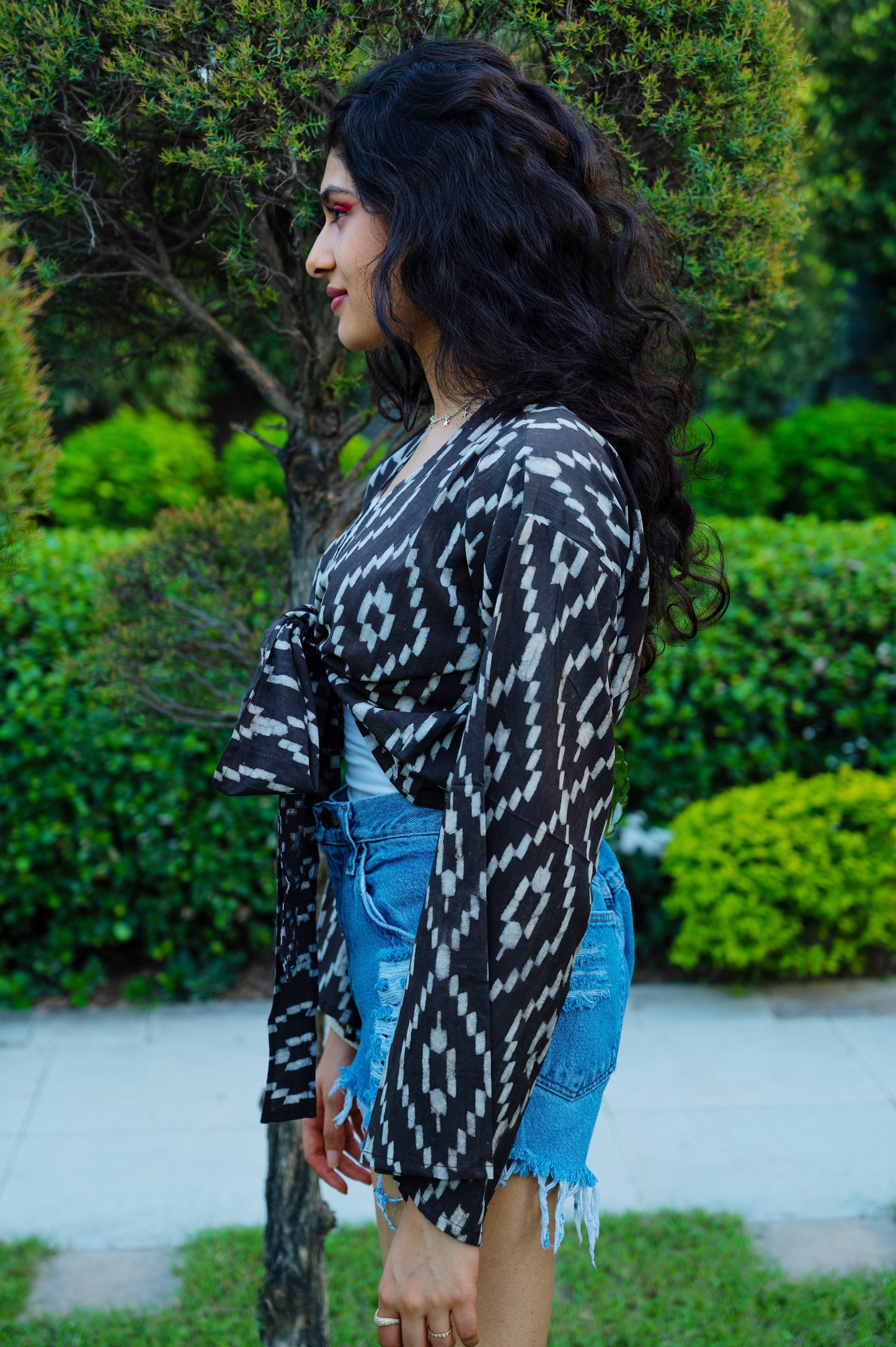 Darkwood Wrap Top
