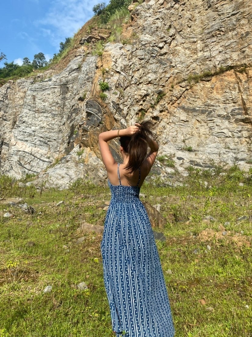 Aqua Long Cami Dress