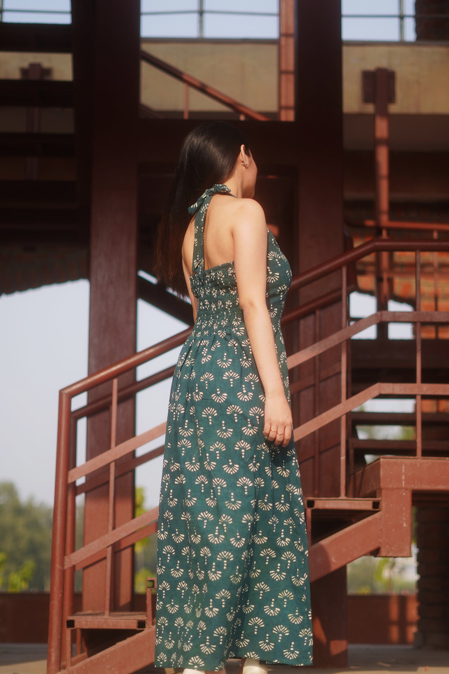 Emerald Halter Dress