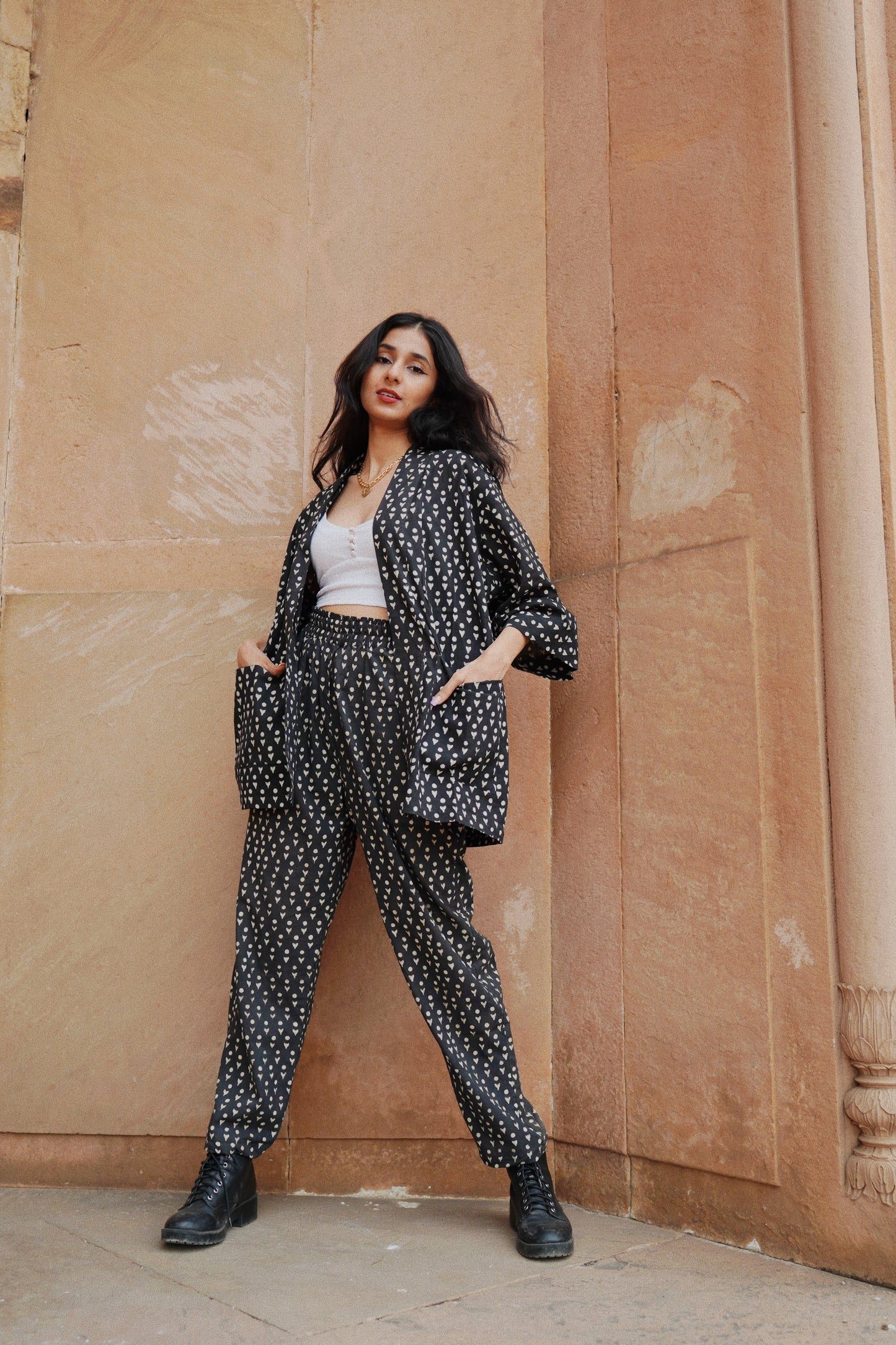 Starry Shrug and Comfy Pants Set
