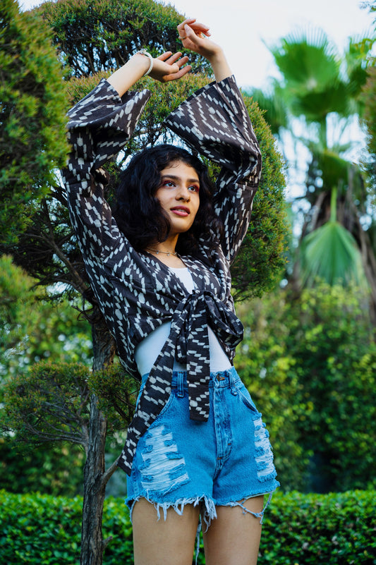 Darkwood Wrap Top