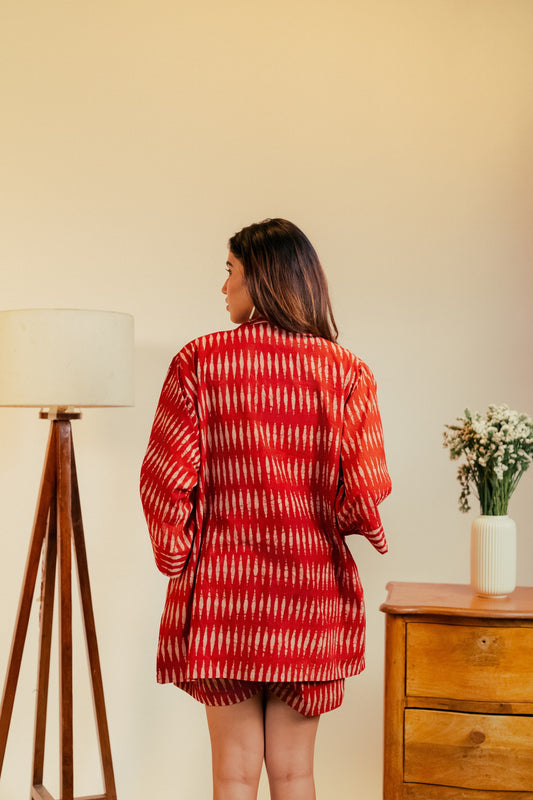Heather Shrug and Shorts Set