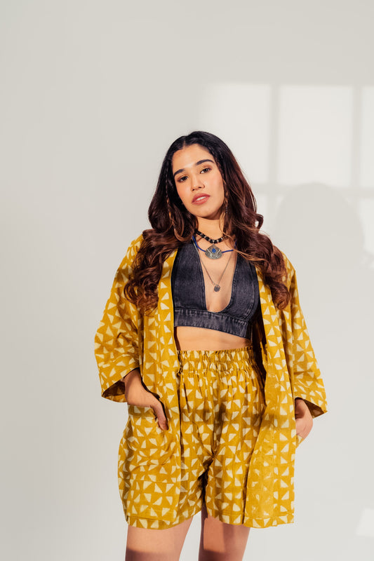 Glow Shrug and Shorts Set