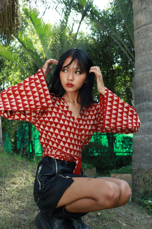 Pearl Wrap Top